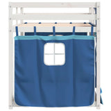 Bunk Bed without Mattress Blue 90x200 cm Solid Wood Pine 3283896