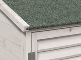 Garden Shed with Roof White 106 x 56 x 113.5 cm Solid Fir Wood 42033457