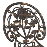 Garden Bistro Set 3 pcs Bronze Aluminium 42002386
