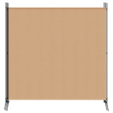 4-Panel Room Divider Beige 698 x 180 cm Fabric 42039233