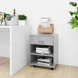 Rolling Cabinet Concrete Grey 46x36x59 cm Engineered Wood 808471