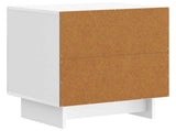 Bedside Cabinet 2 pcs High Gloss White 43 x 34.5 x 50 cm 893884