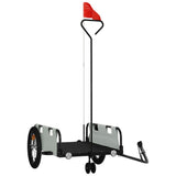 Bike Trailer Grey Oxford Fabric and Iron 94189