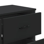Chest of Drawers Black 91x35.5x74.5 cm Engineered wood 3295302