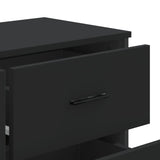 Chest of Drawers Black 91x35.5x74.5 cm Engineered wood 3295302