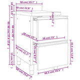 Commercial Kitchen Cabinets 2 pcs 50x60x96 cm Stainless Steel 3081934