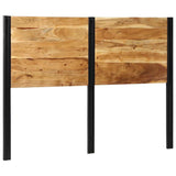 Headboard 140 cm Solid Wood Acacia and Iron 4017551