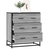 Sideboard Grey Sonoma 68x35x76 cm Engineered Wood and Metal 848972