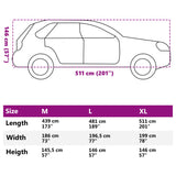 Car Cover for SUV with Buckle Straps Full Silver XL PEVA 4008957