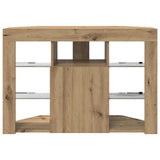 Corner LED TV Cabinet 100x40x68cm Artisan Oak Engineered Wood 889794