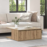 Coffee Table Artisan oak 80 x 80 x 31 cm Engineered wood 875487