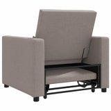 Pull out Sofa Bed Single Taupe 90 x 165 x 87 cm Fabric 42002690