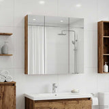 Bathroom Mirror Cabinet Old Wood 70 x 14.5 x 70 cm 889093