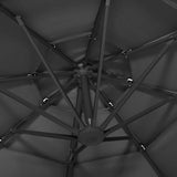 4-Tier Garden Parasol with Aluminium Pole Anthracite 3x3 m 313830