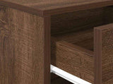 Bedside Cabinets 2 pcs with Drawer Brown Oak 40x34x50 cm 858780
