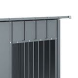 Dog House with Roof Anthracite 196x91x110 cm Galvanised Steel 172575