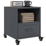 ZNTS Bedside Cabinet Anthracite 36x39x43.5 cm Steel 846708