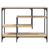 Console Table with Shelves Sonoma Oak 100x35x75 cm 837788
