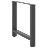 Dining Table Legs Anthracite 2 pcs 70x cm Steel 4013310