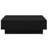 Coffee Table Black Oak 90 x 90 x 28 cm Engineered Wood 868804