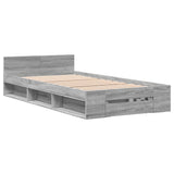 Bed Frame with Drawer without Mattress Grey Sonoma 100x200 cm 3280795