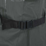 Chest Waders with Boots and Belt Dark Green Size 40 4016992