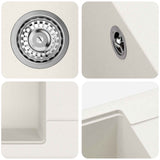 Sink White 670 x 460 mm 80% Quartz and 20% Resin 42028411