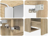 Bathroom Cabinet Set 4 pcs Sonoma Oak Engineered Wood 3406585