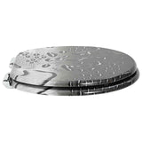 Soft-Close Toilet Seat 2 pcs Grey 44 x 38 cm MDF board 3414539