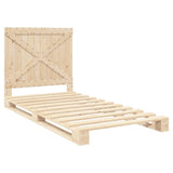 Bed Frame Natural Pine Solid pine wood Single Durable Bed Frame 3281569