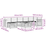 Outdoor Sofa Set 8 pcs Natural Solid Acacia Wood 3375214