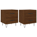 Bedside Cabinets 2 pcs Brown Oak 40x35x47.5 cm Engineered Wood 827307