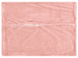 Cushion Cover 12 pcs HOUTEN Pink 45 x 45 cm Faux Rabbit Fur 918912