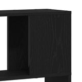 TV Cabinet Set Black 80 x 24 x 186 cm Engineered Wood 863154