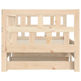 Daybed with Trundle without Mattress 80x200 cm Solid Wood 836207