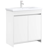 Bathroom Under Sink Cabinet White 78.5 x 37.5 x 81 cm 890784