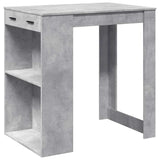 Bar Table Concrete Grey 102x70x103.5 cm Engineered Wood 3309324