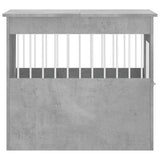 Dog Crate Furniture Concrete Grey 64.5x80x71 cm Engineered Wood 838333