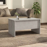 Coffee Table Concrete Grey 80x50x42.5 cm Engineered Wood 809732