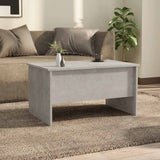 Coffee Table Concrete Grey 80x50x42.5 cm Engineered Wood 809732