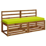 2-Piece Bench Cushions SOEST 2 pcs 100% Polyester Bright Green 950269