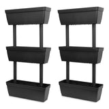 Garden Planter 6 pcs 100 cm Anthracite 151823