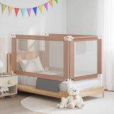 Toddler Safety Bed Rail Taupe 140x25 cm Fabric 10219
