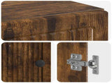 Bathroom Cabinet with Open Shelf EDE Smoked Oak 895940