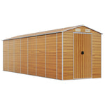 Garden Shed Light Brown 191x640x198 cm Galvanised Steel 3188281