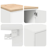 Garage Cabinets 2 pcs White Engineered Wood 3328296