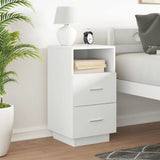 Bedside Cabinet with 2 Drawers White 36x36x68 cm 858578