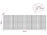 Gabion with 5 mm Wire and 5x10 cm Mesh 450x10x200 cm 3464499