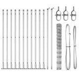 Welded Wire Fence with Concrete Base 25 x 1.4 m 3351514