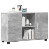 Sideboard with Shelf FLORIN Concrete Grey 88.5 x 30.5 x 55.5 cm 880294